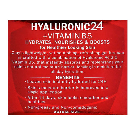 Olay Regenerist Day Gel With Hyaluronic Acid & Vitamin B5, Fragrance Free, 50ml - Image 6