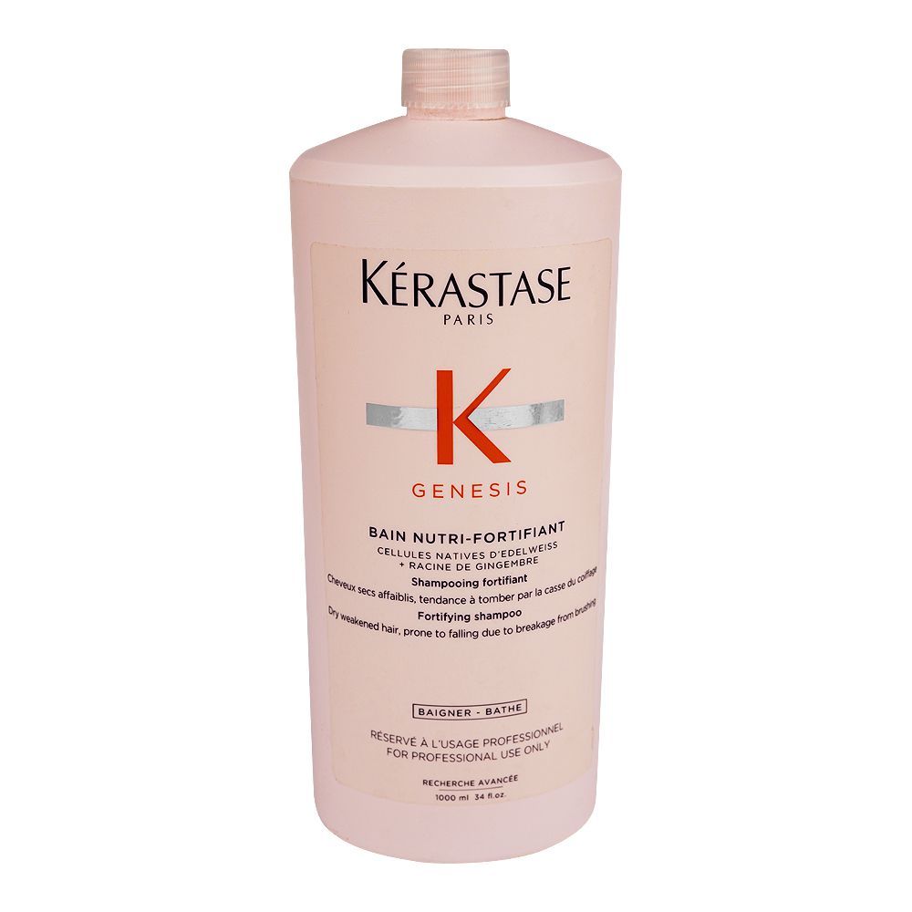 Kerastase Genesis Bain Nutri-Fortifiant Shampoo, For Dry and Weak Hair, 1000ml - Main Image