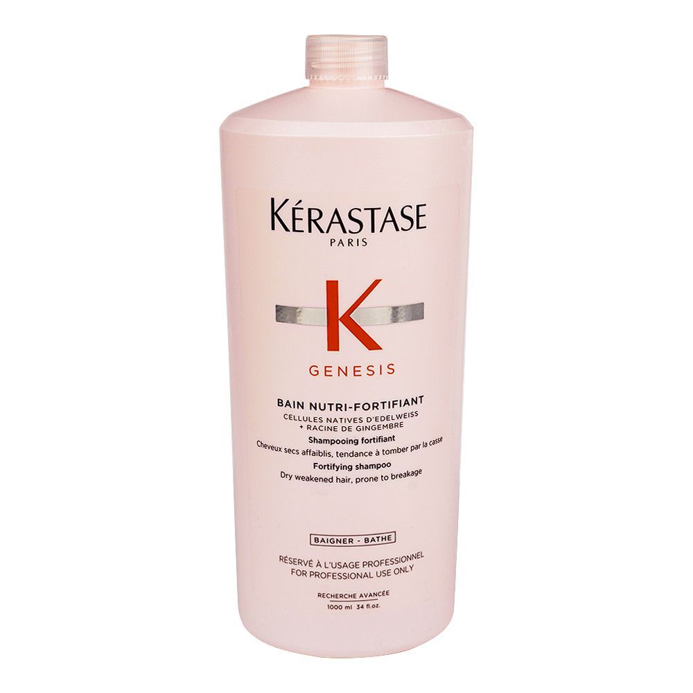 Kerastase Genesis Bain Nutri-Fortifiant Shampoo, For Dry Weak Hair, 1000ml - Main Image