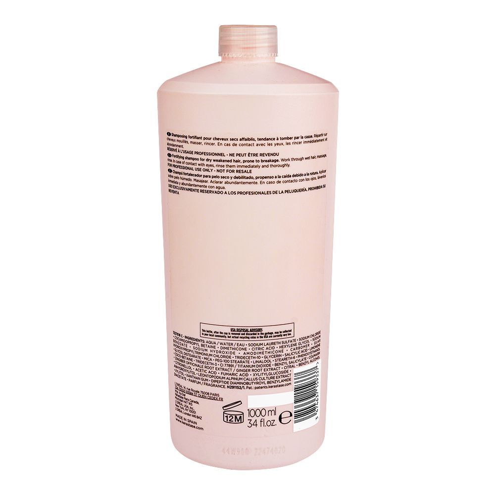 Kerastase Genesis Bain Nutri-Fortifiant Shampoo, For Dry Weak Hair, 1000ml - Image 2