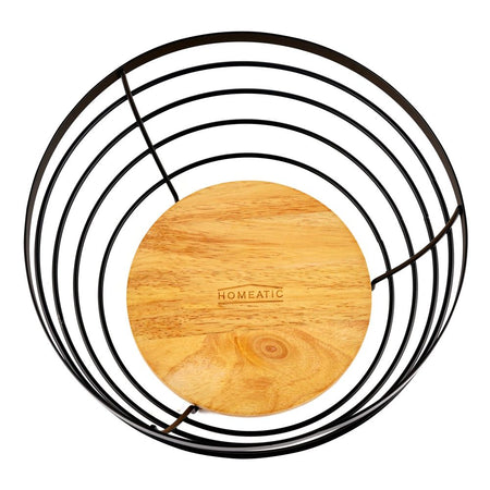 Homeatic Fruit Basket, Black, HMK-1007 - Image 2