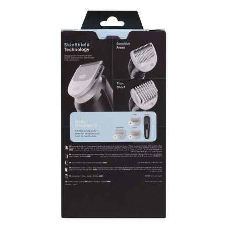 Braun Series 3 Body groomer BG3340 With Skin Shield technology, 80min Runtime, 3 Tools, BG-3340 - Image 3