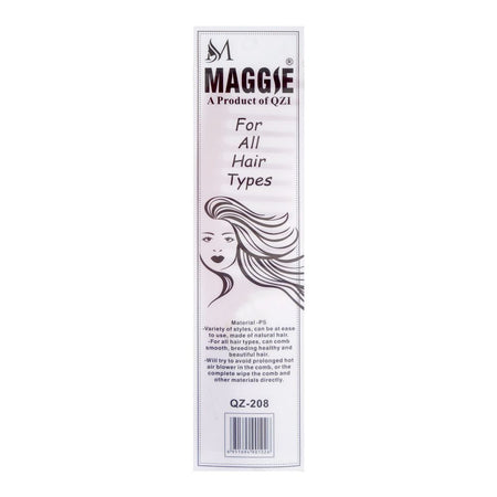 Maggie Hair Comb, For All Hair Types, Brown, QZ-208 - Image 3