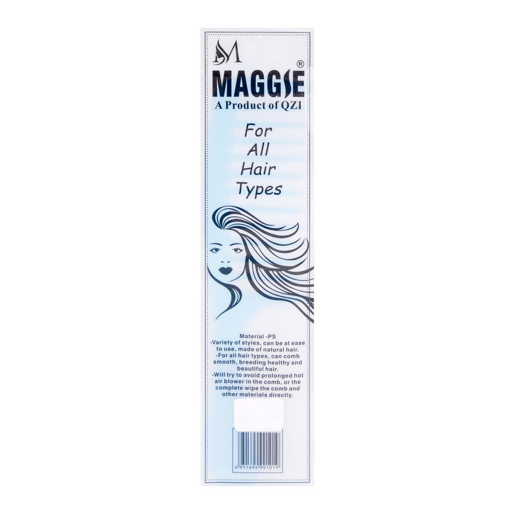 Maggie Hair Comb, For All Hair Types, Blue, QZ-209 - Image 3