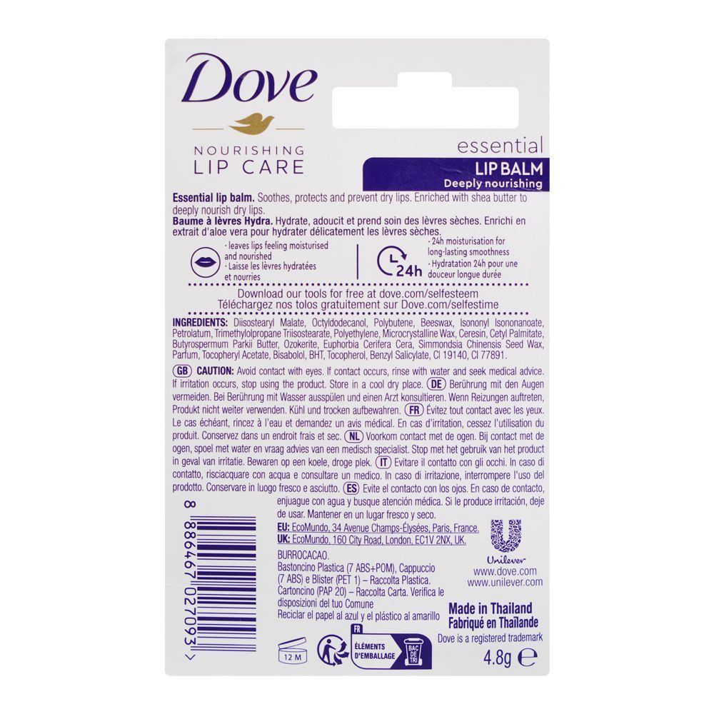 Dove Nourishing Lip Care Deeply Nourishing Lip Balm, 4.8g - Image 2
