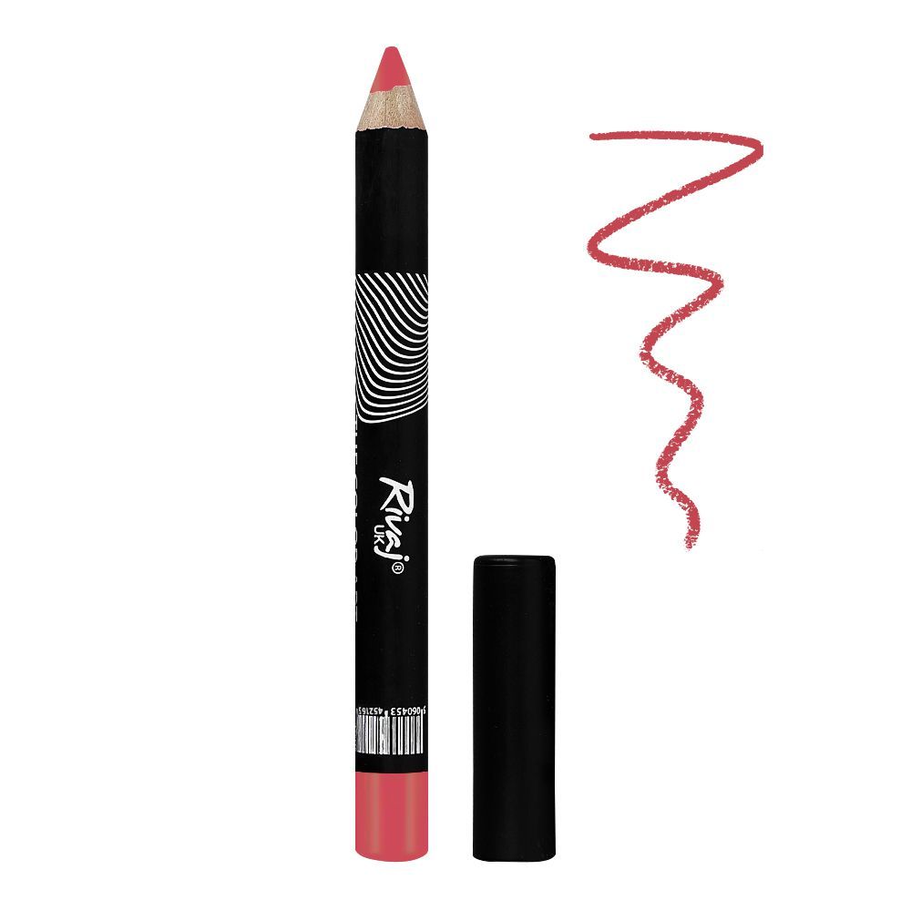 Rivaj UK The Color Art Waterproof Long Lasting Lipstick Pencil, 46 Rose Madder - Main Image