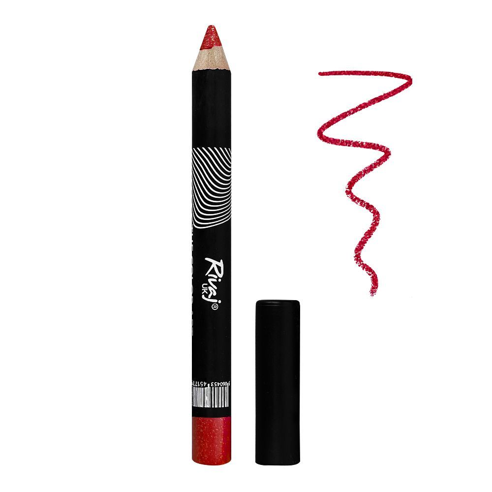 Rivaj UK The Color Art Waterproof Long Lasting Lipstick Pencil, 07 Glitter Rose - Main Image