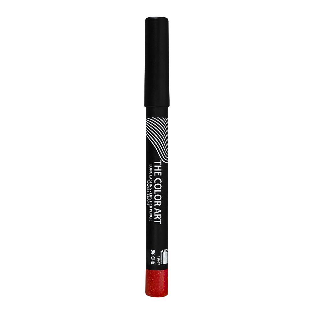 Rivaj UK The Color Art Waterproof Long Lasting Lipstick Pencil, 07 Glitter Rose - Image 2