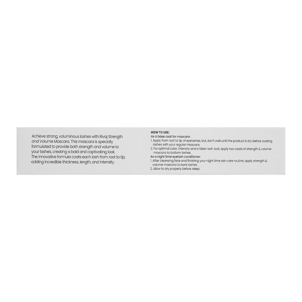 Rivaj UK Strength & Volume Mascara Primer, 10ml - Image 3