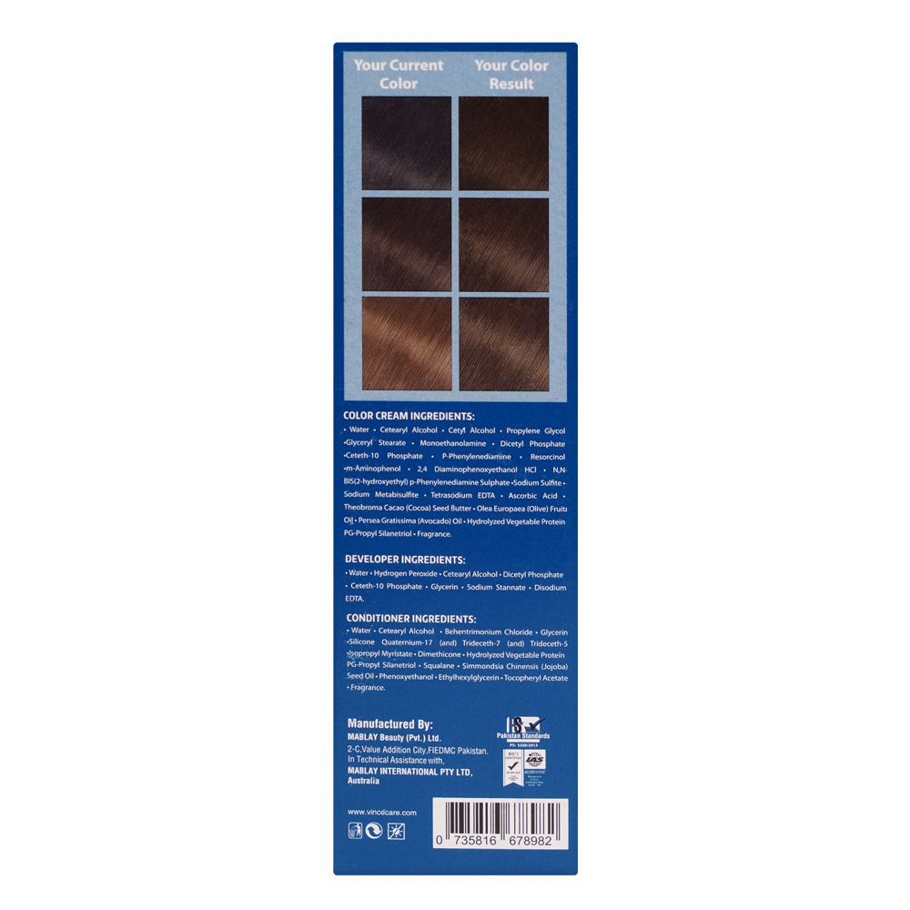 Vince His Only Ammonia Free Men Hair Color, HC-05 Light Brown - Image 6