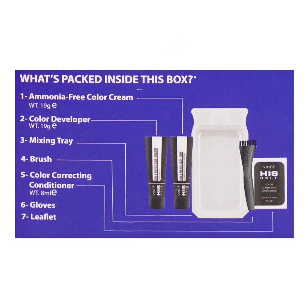 Vince His Only Beard & Moustache Hair Color, BM-04 Medium Brown - Image 4