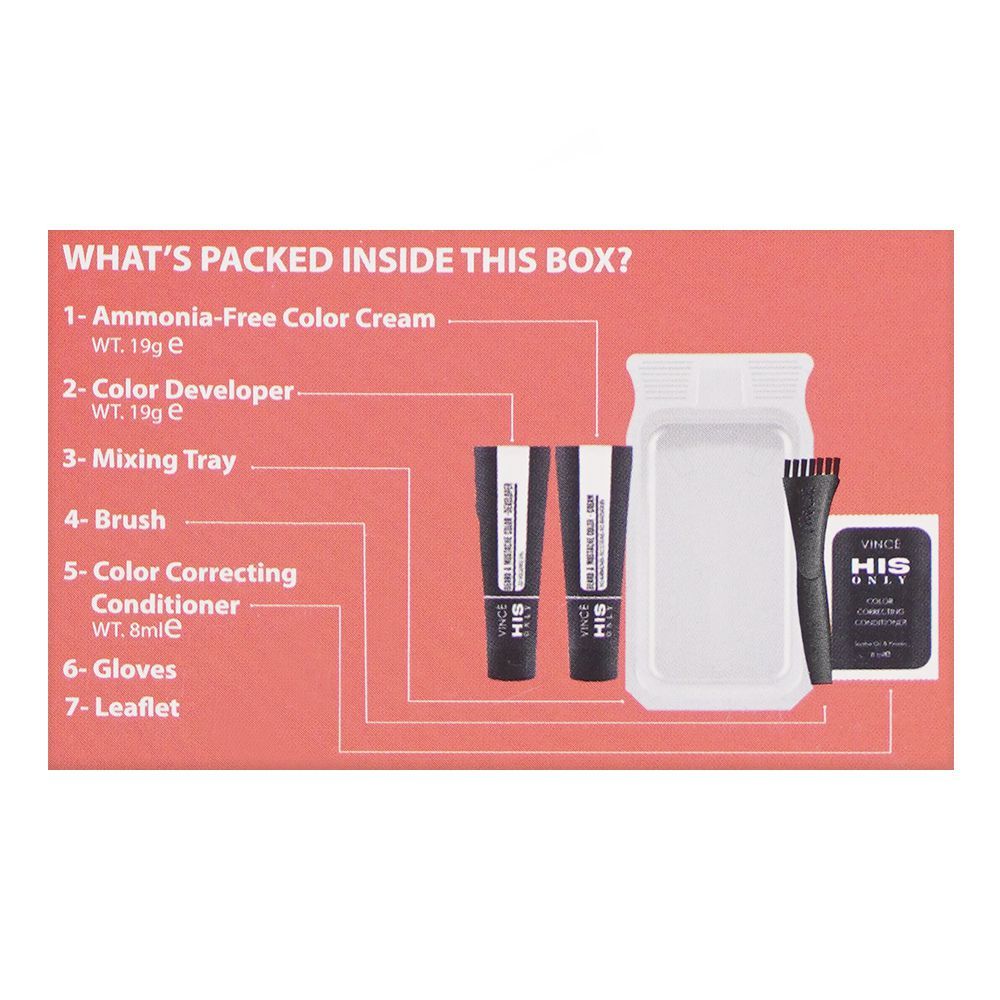 Vince His Only Beard & Moustache Hair Color, BM-05 Light Brown - Image 4