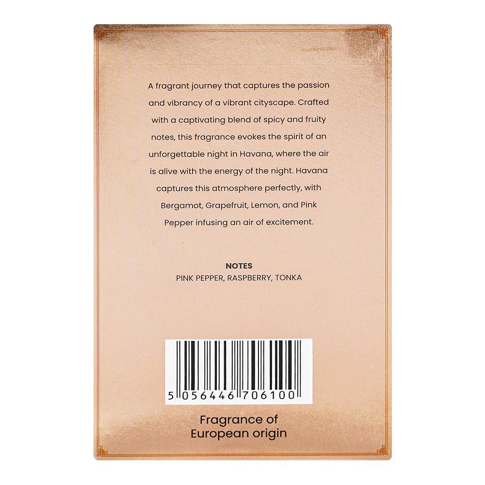 Rivaj Havana, Eau de Parfum, For Women, 100ml - Image 3