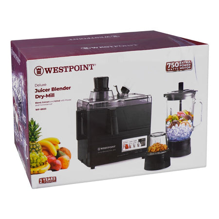 Westpoint Deluxe Juicer Blender Dry Mill, 750W, WF-8823 - Image 2