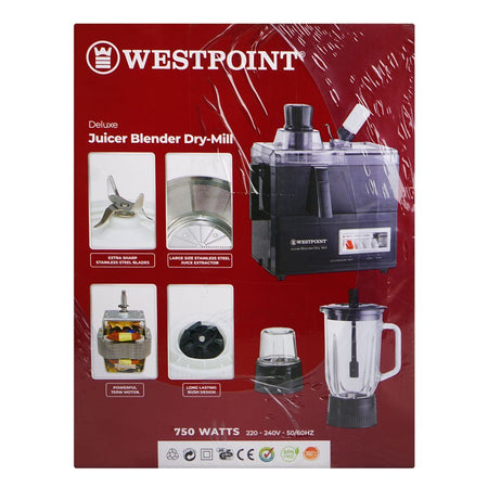 Westpoint Deluxe Juicer Blender Dry Mill, 750W, WF-8823 - Image 3