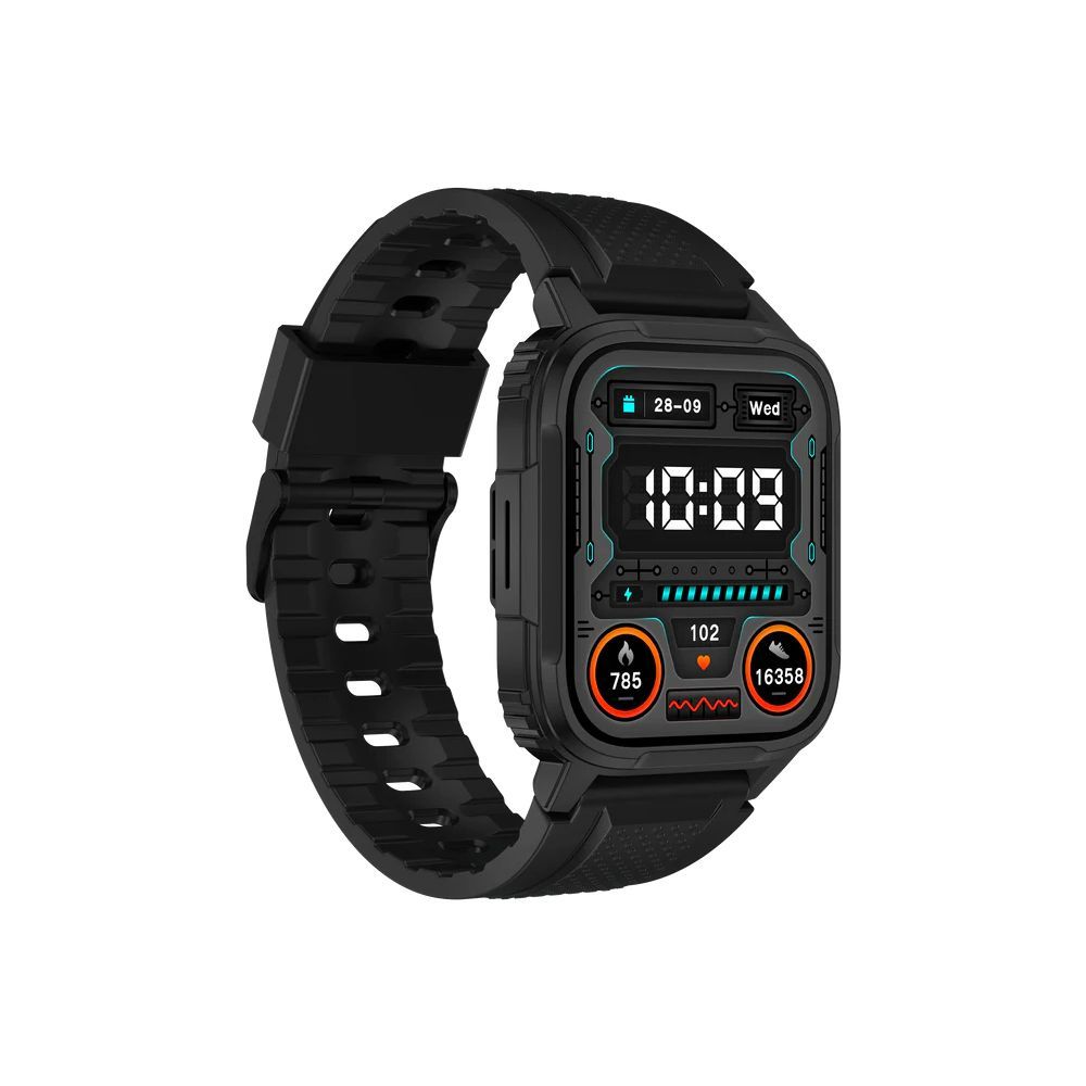 Yolo 1.96" HD IPS Display Arena Smart Watch, IP68 Water Resistance, Black - Image 2