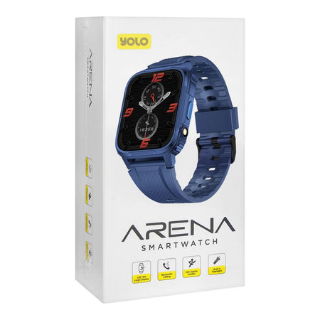 Yolo 1.96" HD IPS Display Arena Smart Watch, IP68 Water Resistance, Blue - Image 4