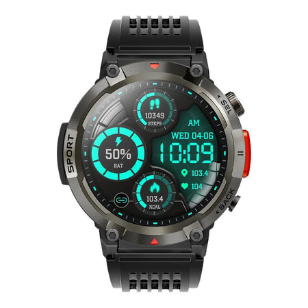 Yolo 1.43" Super Amoled Display Legend Smart Watch, IP67 Water Resistance, Black - Main Image