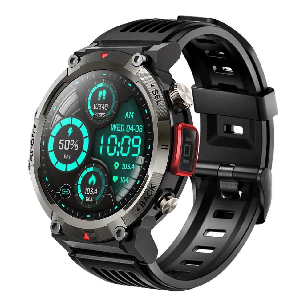 Yolo 1.43" Super Amoled Display Legend Smart Watch, IP67 Water Resistance, Black - Image 2