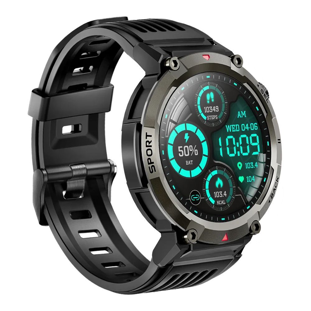 Yolo 1.43" Super Amoled Display Legend Smart Watch, IP67 Water Resistance, Black - Image 3
