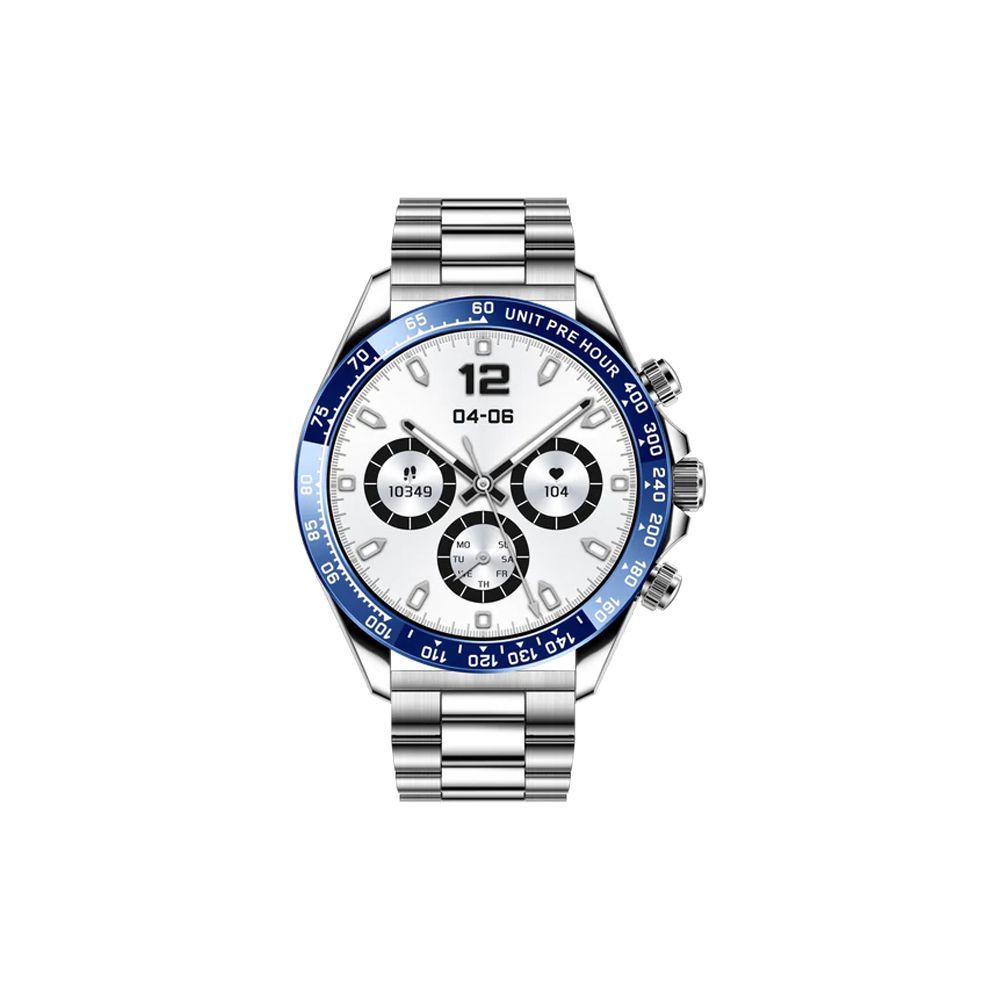 Yolo 1.43" Amoled Display Tag Smart Watch, IP67 Water Resistance, Silver - Main Image