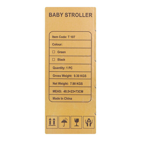 Tinnies Stroller With Reversible Handle, Green, 19.09 x 9.06 x 28.74 Inches, T107 - Image 7