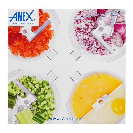 Anex Quick Hand Mixer With 10 Functions, Manual Food Cutter, Black, AG-10 - Image 4
