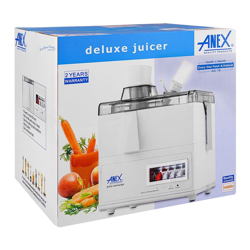 Anex Deluxe Juicer, 600W, White, AG-76 - Image 2