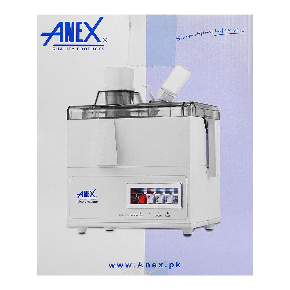 Anex Deluxe Juicer, 600W, White, AG-76 - Image 4