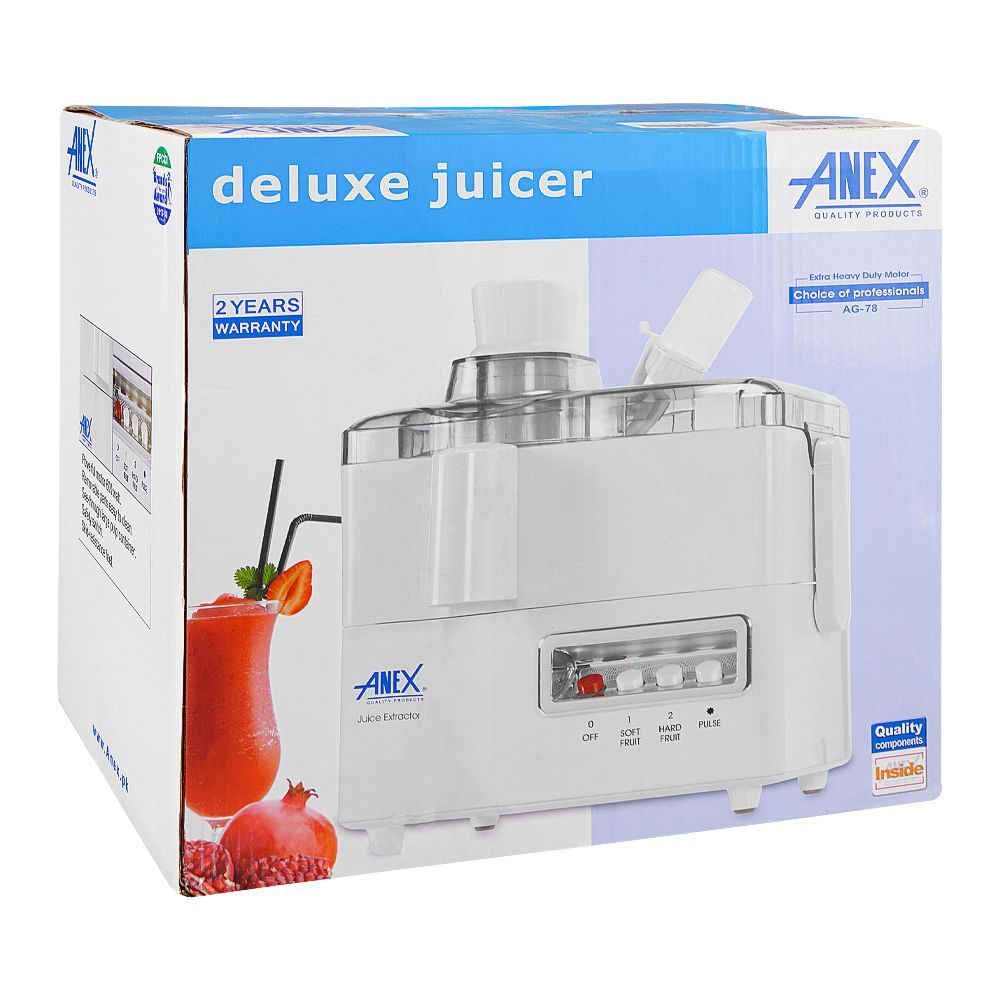 Anex Deluxe Juicer, 600W, White, AG-78 - Image 2