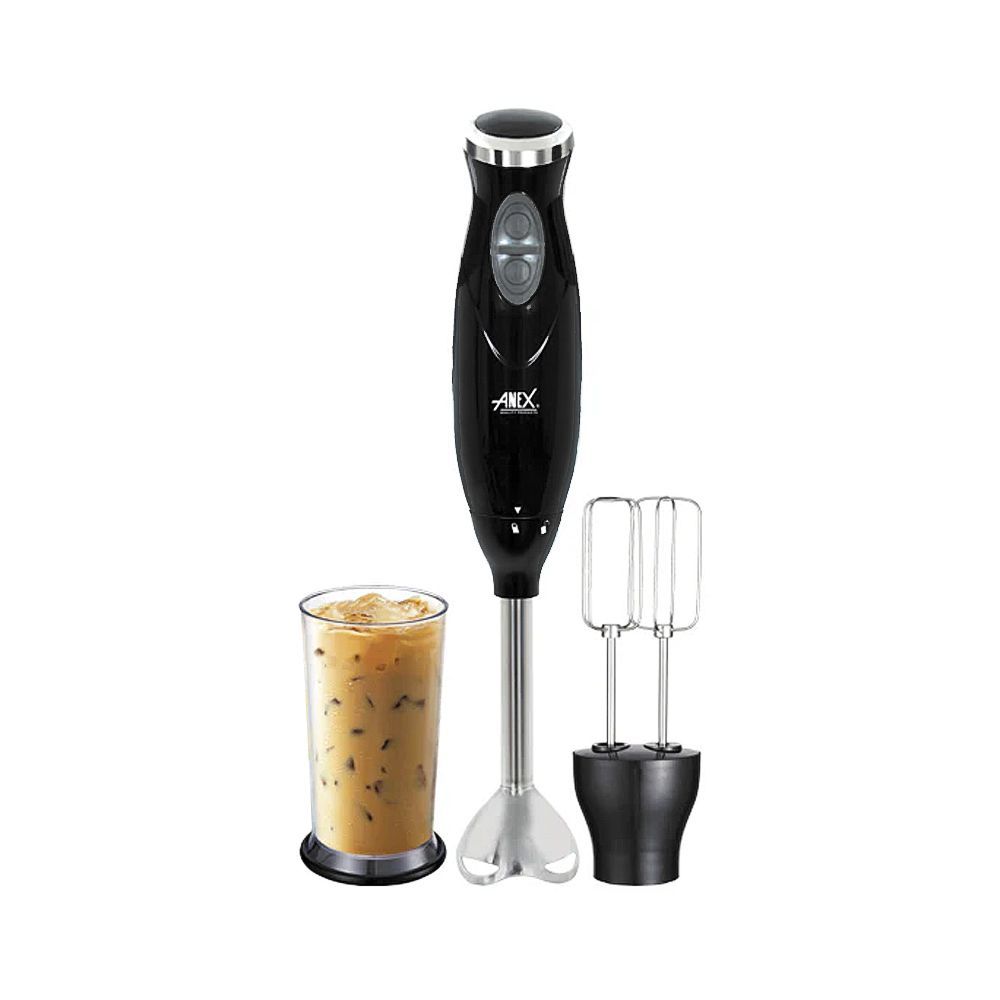 Anex Deluxe Hand Blender With Beater, 300W, Black, AG-126 - Main Image