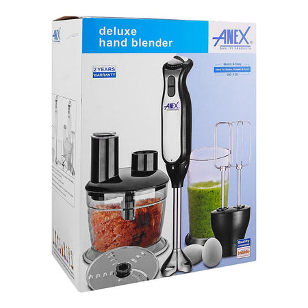 Anex Deluxe Hand Blender, 800W, Black, AG-130 - Image 2