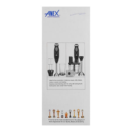Anex Hand Blender Beater Chopper, Black, AG-140 - Image 4