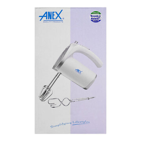 Anex Deluxe Hand Mixer, 250W, White, AG-390EX - Image 4