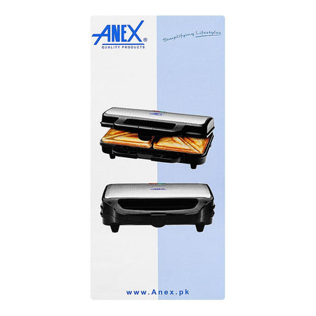 Anex Deluxe Sandwich Maker, 900W, AG-2036C - Image 3