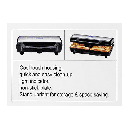 Anex Deluxe Sandwich Maker, 900W, AG-2036C - Image 5