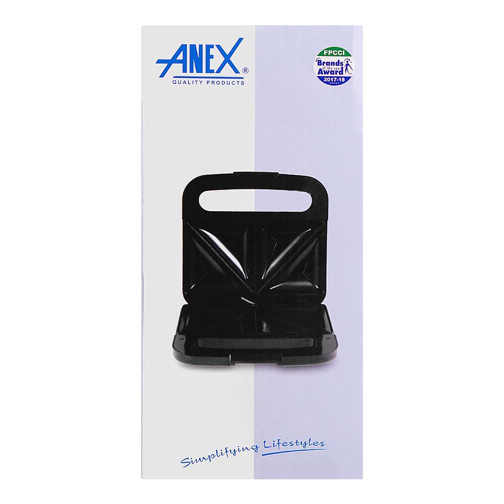 Anex Deluxe Sandwich Maker, 750W, Black & Silver, AG-2045 - Image 4