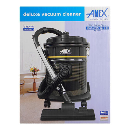 Anex Deluxe Vacuum Cleaner, 1500W, Black & Silver, AG -2097 - Image 3