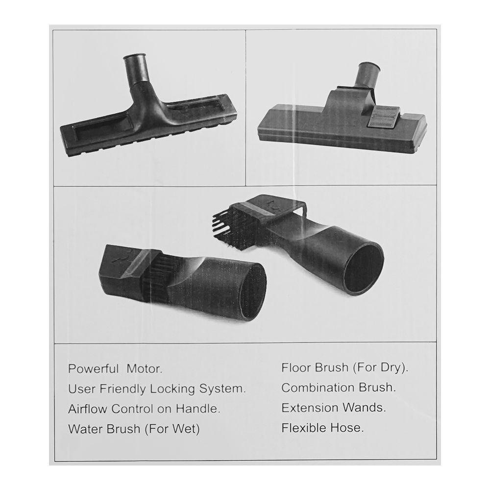 Anex Deluxe Vacuum Cleaner, 1500W, Black & Silver, AG-2099 - Image 5