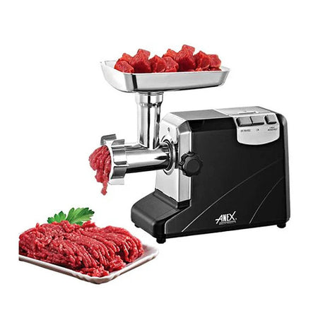 Anex Deluxe Meat Grinder, 1200W, Black & Silver, AG-3060 - Main Image