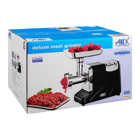 Anex Deluxe Meat Grinder, 1200W, Black & Silver, AG-3060 - Image 3