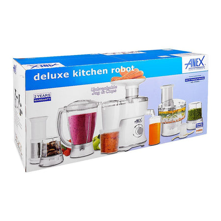 Anex Deluxe Kitchen Robot, 450W, Black, AG-3153 - Image 2