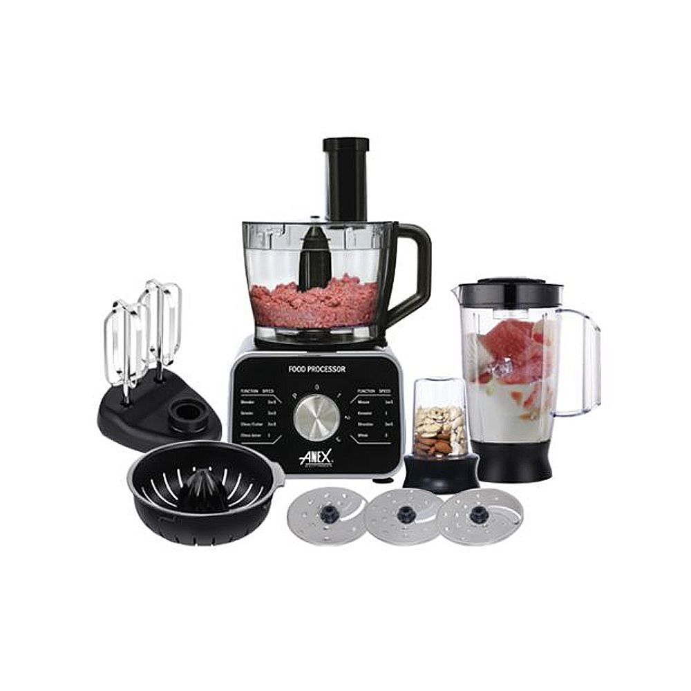 Anex Deluxe Food Processor, 800-1100W, Black, AG-3156 - Main Image