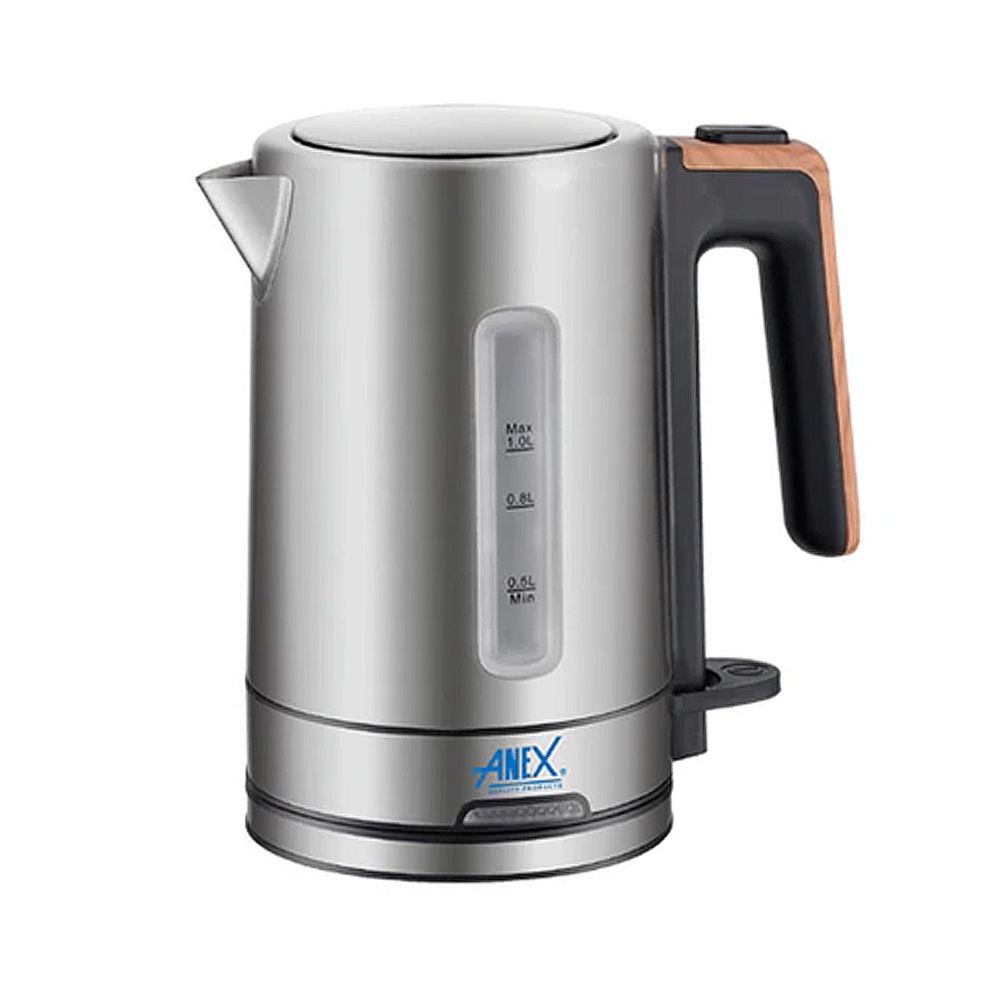 Anex Deluxe Kettle, 1850-2200W, 1000ml Capacity, Black & Silver, AG-4051 - Main Image