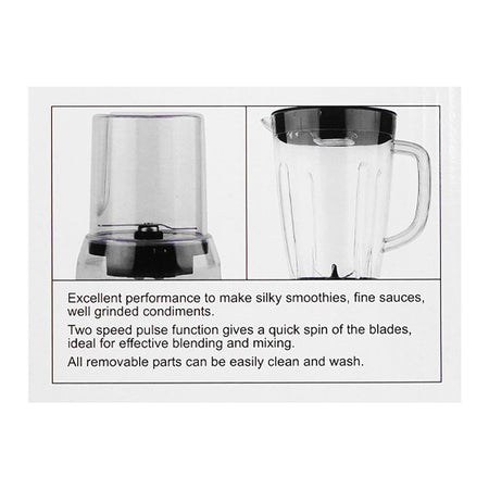 Anex Deluxe 2 In 1 Blender & Grinder, 300W, Black, AG-6043 - Image 4