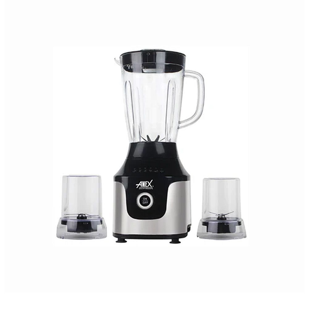 Anex Deluxe Blender & Grinder, 600W, 1500ml Jar, Black, AG-6046 - Main Image