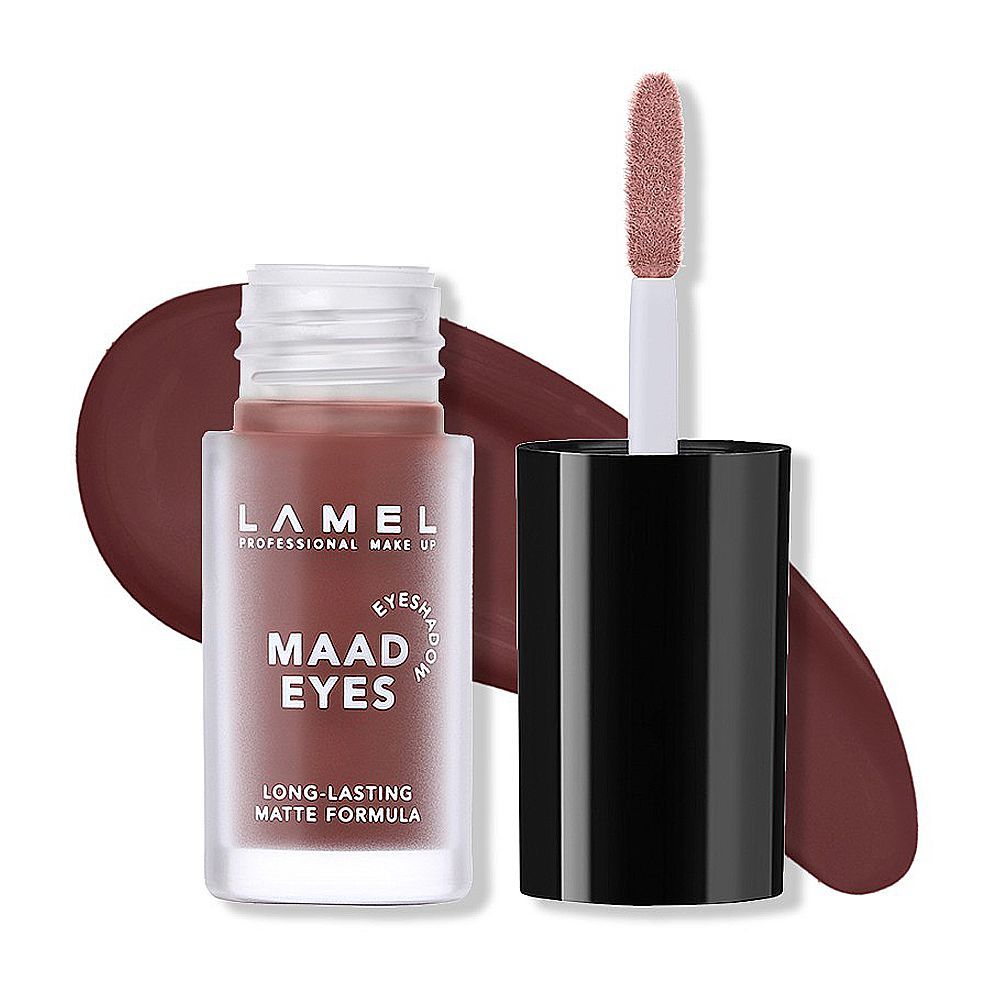 LAMEL Maad Eyes Liquid Eyeshadow, Long Lasting Waterproof Matte Eye Tint, 402 Macchiato - Image 2