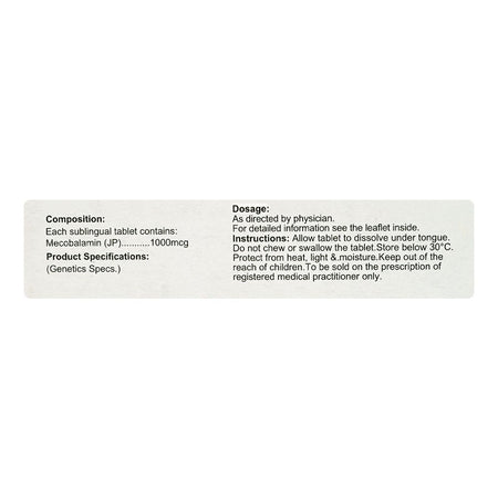 Mecogen SL 1000mg Tablets, Box - Image 3
