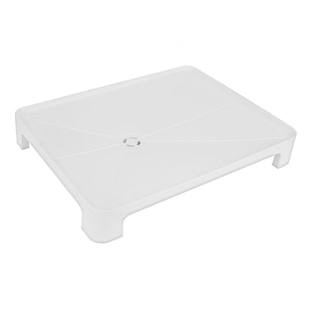 Homeatic Classic Dish Rack With Wooden Handle Tray, White, HMK-1005 - Image 4