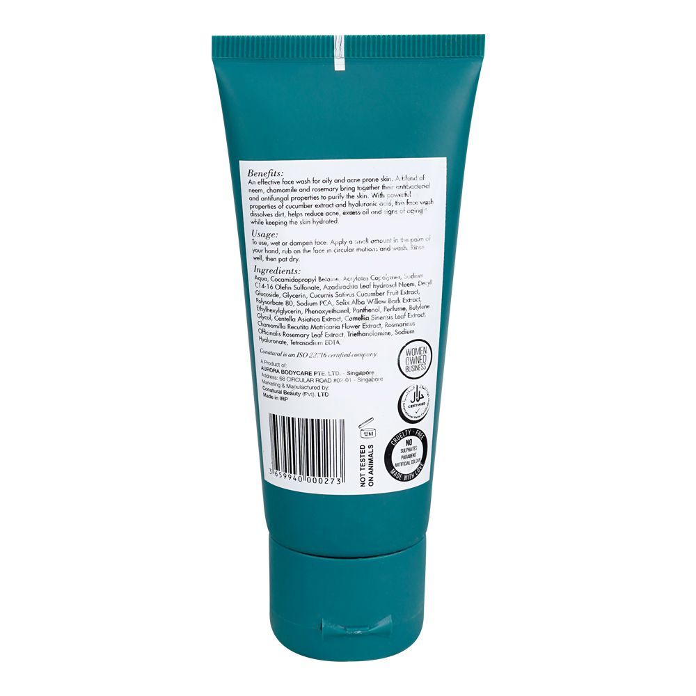 CoNatural Acne Defence Face Wash With Neem, Chamomile And Rosemary, 60ml - Image 2